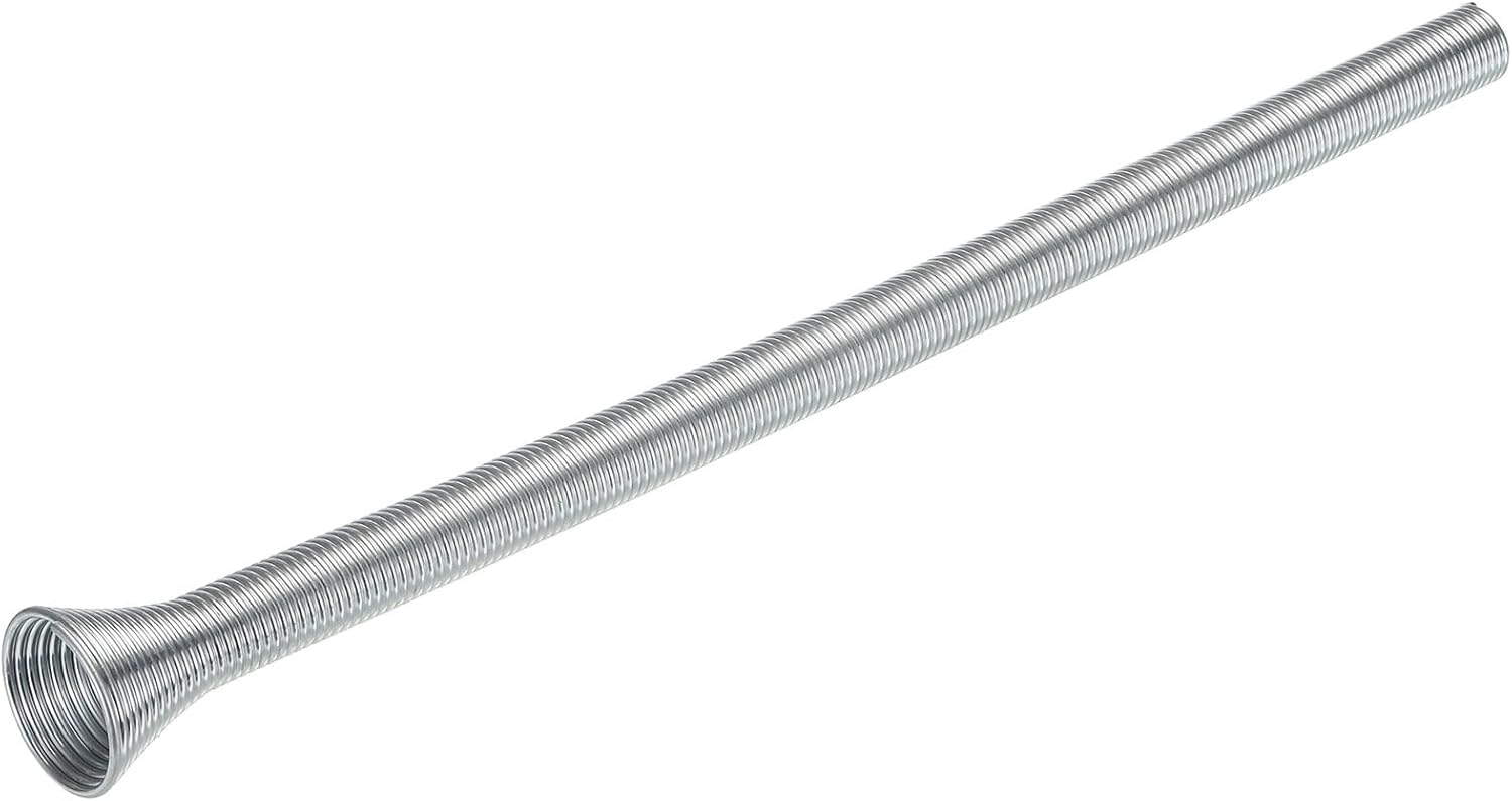 MECCANIXITY Spring Tube Bender ID 13mm/0.51" Steel Spring Pipe Copper Tubes 340mm/13.38" Long for 1/2" Copper Pipe(12mm) in Home Renovations,Electrician Wiring Bending Pipe(outside-pipe use)