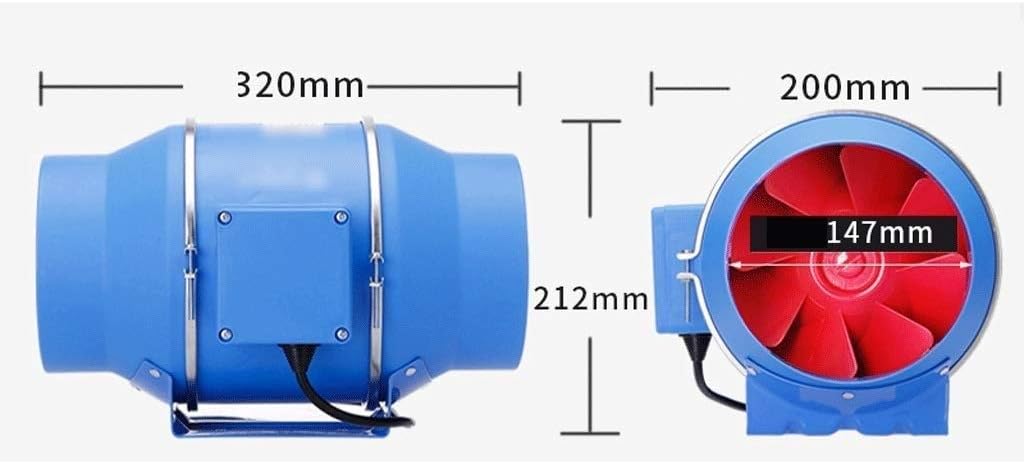 Ventilation Exhaust Fan, Strong Exhaust Extractor Fan Wall Mount Ceiling Exhaust Fan Built-in Household Ventilation Fans Without Plug