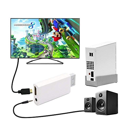 Image of Tobo - Wii to hdmi Converter,wii to hdmi Adapter, wii to hdmi1080p 720p Connector Output Video & 3.5mm Audio.(White) TD-314GA