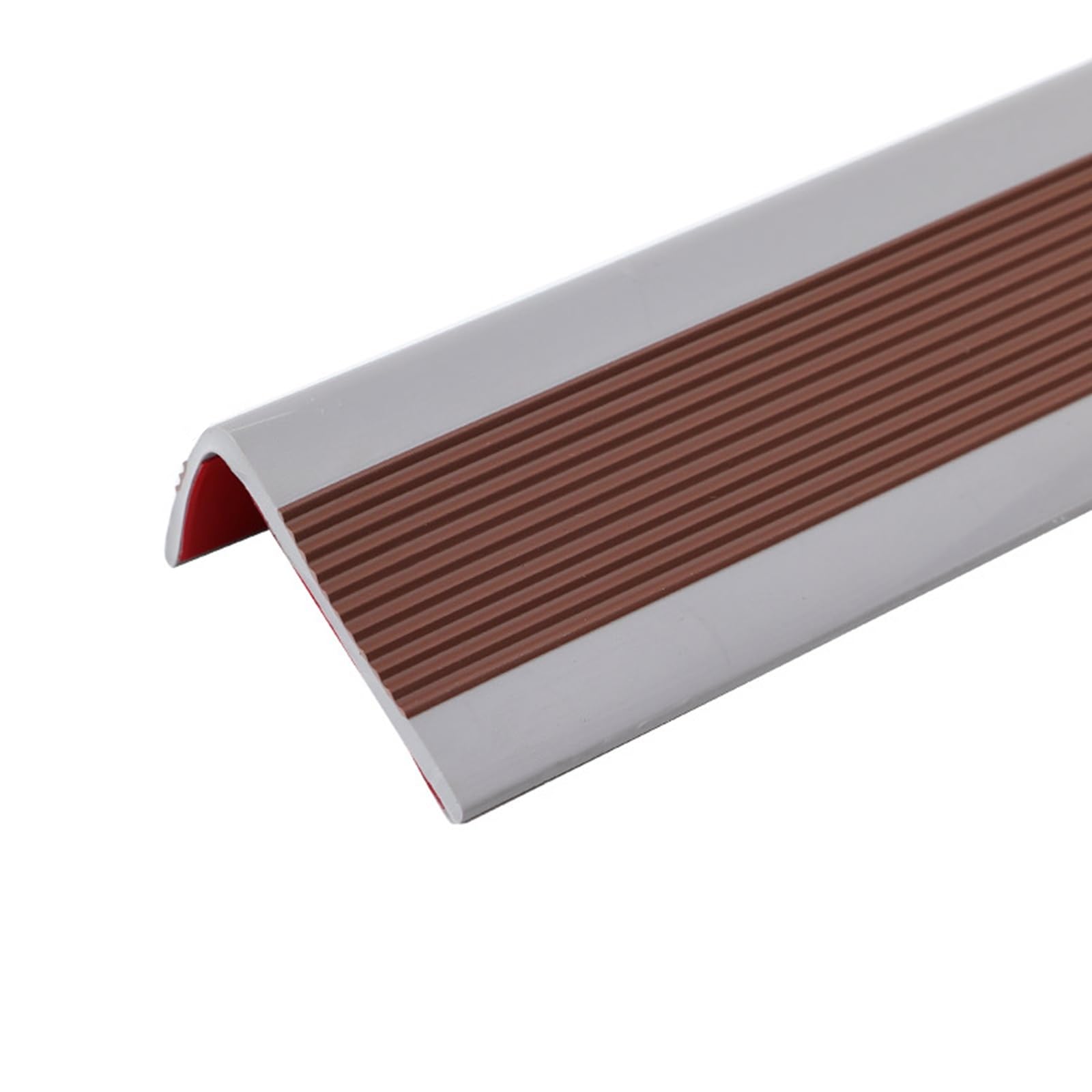 Moulure autocollante PVC marron étanche antidérapante 6x3cm intérieur extérieur