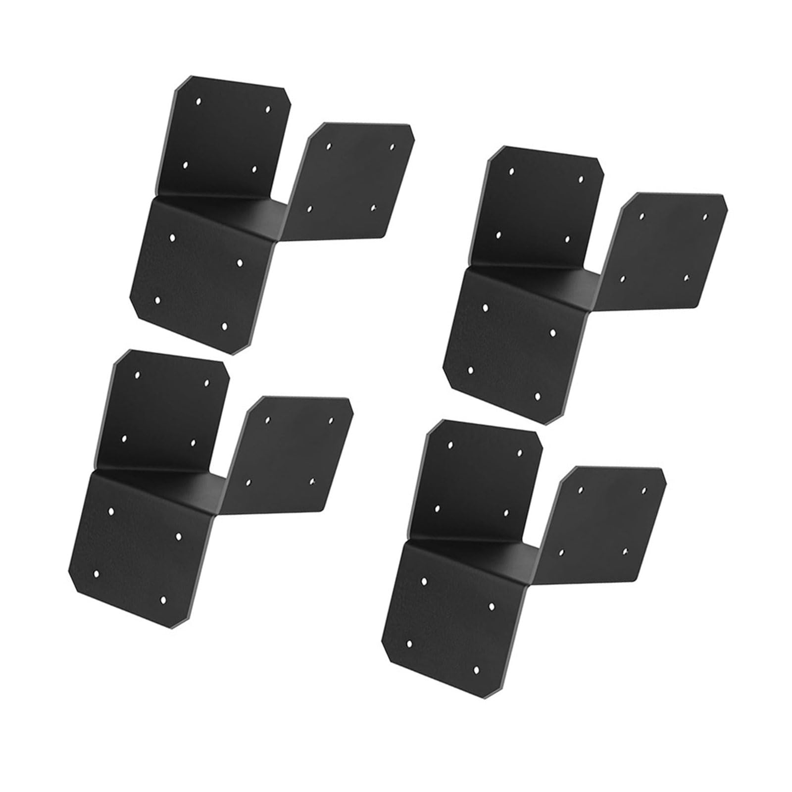 Capuchon de poteau en bois pour solive acier léger - Lot de 4 pièces de rechange pour clôture