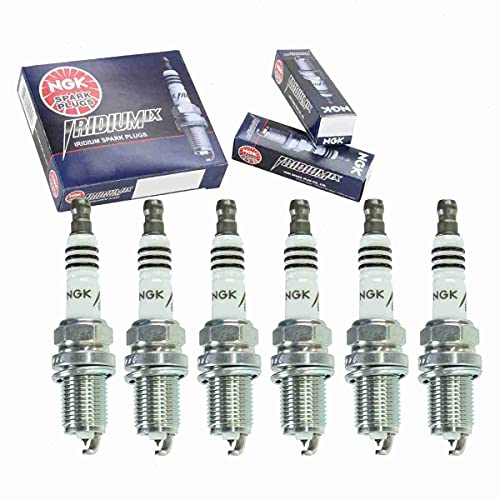 6 pc NGK Iridium IX Spark Plugs compatible with Nissan Maxima 3.0L V6 1992-2001