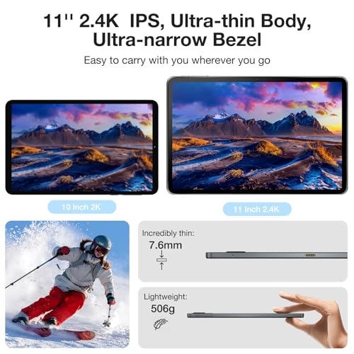 Image of T30STablet 11'' Android 14 16GB+256GB /1TB TF Octa-Core, 2.4K Display, 8580mAh, 4G-LTE Android Tablets, Bluetooth 5.0+2.4G /5G WiFi, Tablets with Pen, Keyboard