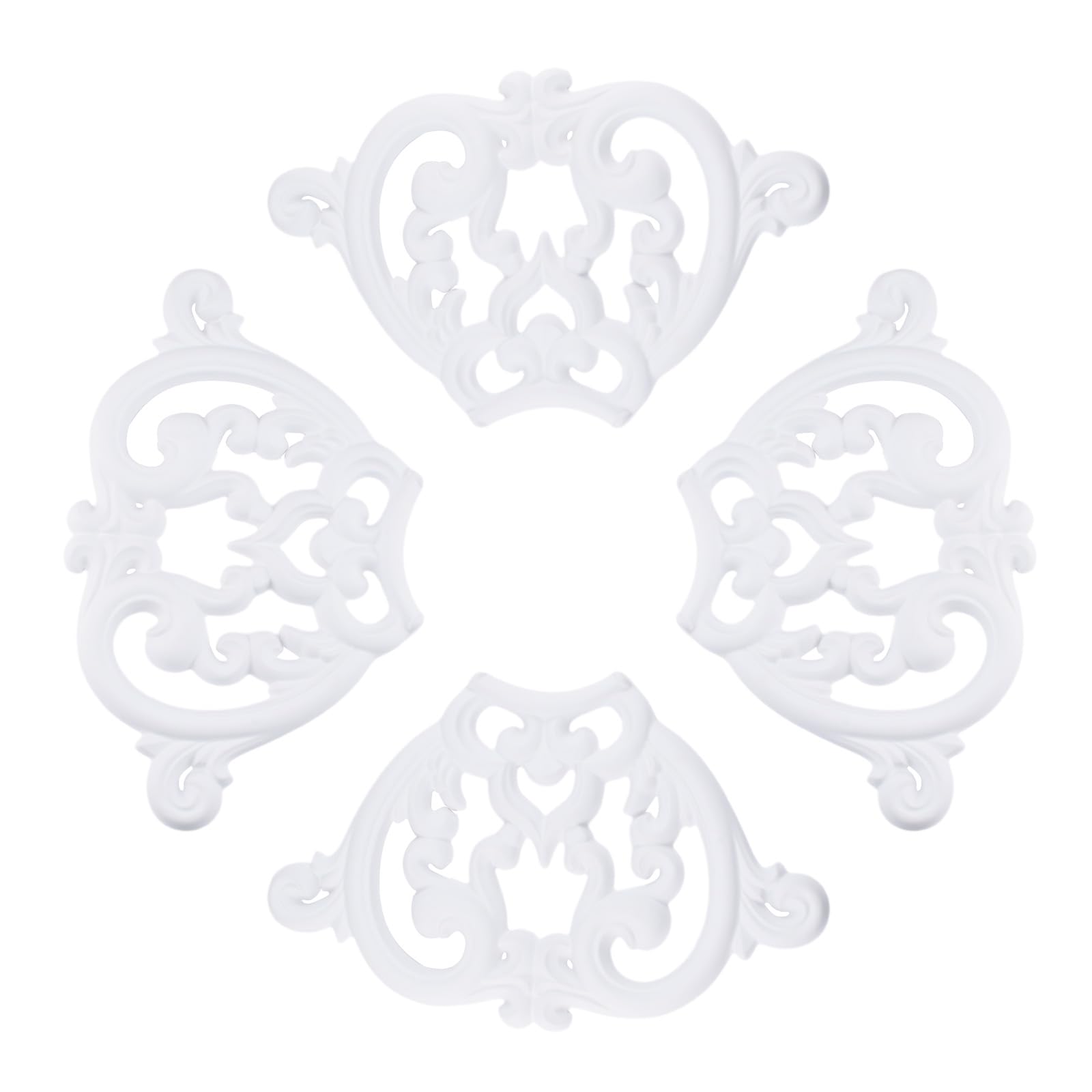 INCREWAY 1Pack Black Split Lighting PU Ceiling Medallion Cover Plate Ceiling Fan Medallion Home for Light Fixtures Ceilings Light Trim, 12 Inch OD x 5.3 Inch ID — Amazon image 15