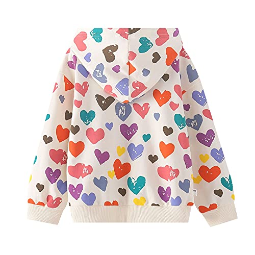 Image of weLaken Unicorn Sweatshirts for Girls Thick Cotton Pullover Tops Fall Winter Children Girls Clothing
