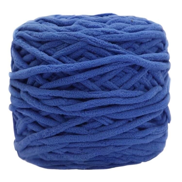 Fil épais en polyester pour tricot main - Lot de 5 rouleaux de fil peluche 165g