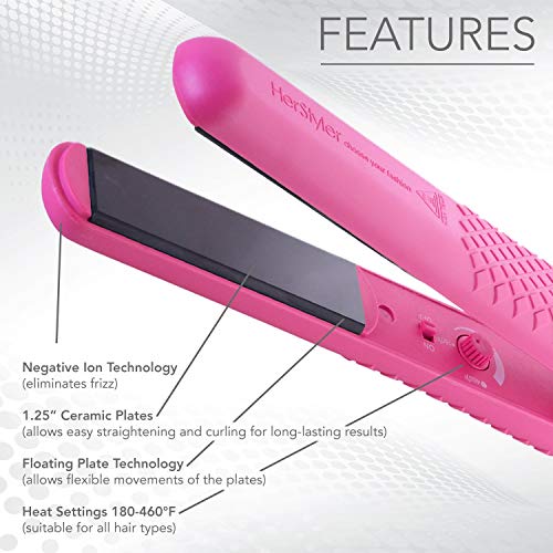 HerStyler Plancha de Pelo Rosa y Sérum Marula Oil miniatura 3