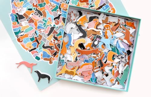 299 Hunde und 1 Katze. Ein Hundeknäuel-Puzzle