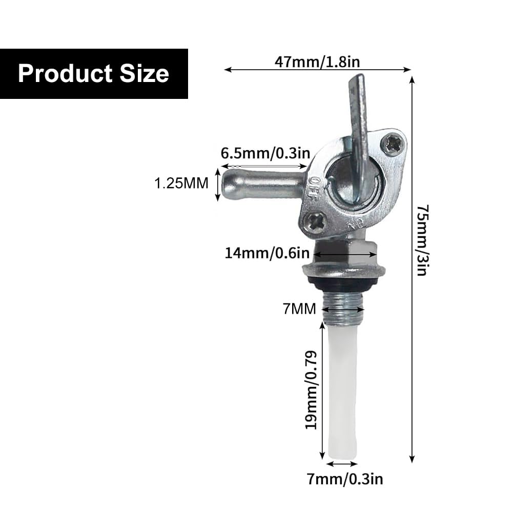 ZHAUPMCB Petcock Interruttore Benzina Gas Adatto Per Honda - Foto 5