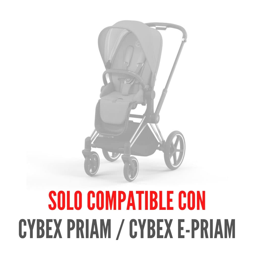 Saco Silla Invierno compatible con Cybex Priam y Cybex e-Priam LINO P CRUDO. Polar Crudo (**Convertible en Colchoneta)