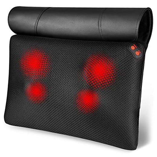 Back Massager, WOQQW Shiatsu Back and Neck Massager, Electric Shoulder Foot Massager Pillow with Heat, Waist, Shoulders, Legs, Deep Tissue Kneading , Relaxation Gift for Women/Men/Father/Mom