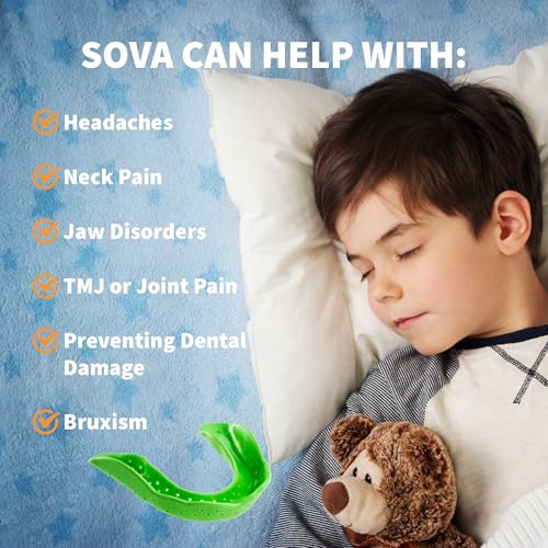 Image of SOVA Junior Night Guard, Snow White - 1.6mm Thin - Custom-Molded Fit - Protects Against Nighttime Teeth Grinding & Clenching - Odor & Taste Free - Remoldable Up to 20 Times - Non Toxic