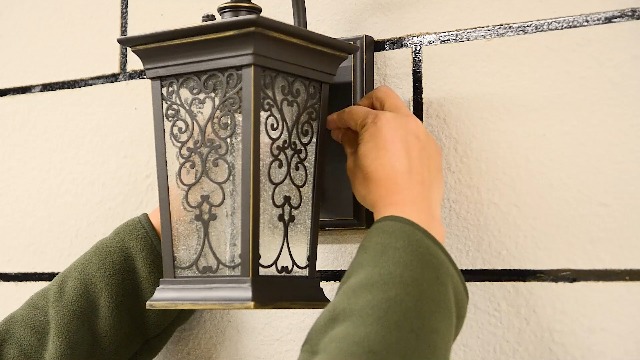 Image of ALVIME Oil Rubbed Bronze Dusk to Dawn Outdoor Wall Lights