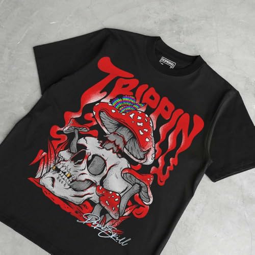 Image of DopeSkill Halloween Graphic Tee Streetwear Hip Hop Hypebeast Unisex T-Shirt Sneaker Colour Matching Shirts Spooky Graphic