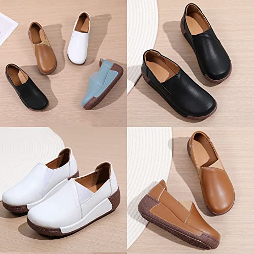 AngryMonkey Women's Slip-on Wedge Sneakers,Lightweight Comfort Orthopedic Hidden High Heel Casual Fashion Platform Walking Shoes3