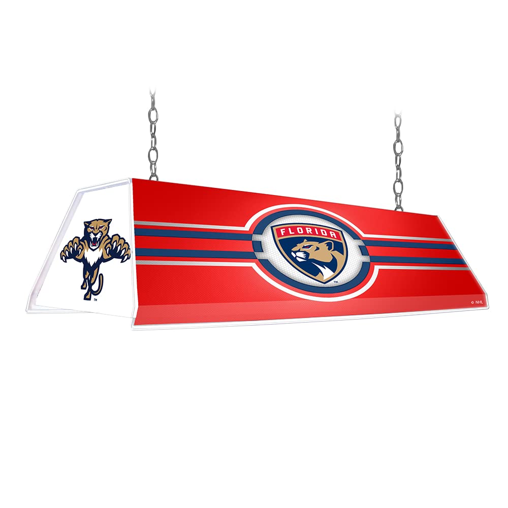 The Fan Brands NHL Florida Panthers: Edge Glow Pool Table Light - Sports Team Bar Sign Décor - Home Man Cave, Party Decoration - Made On Demand