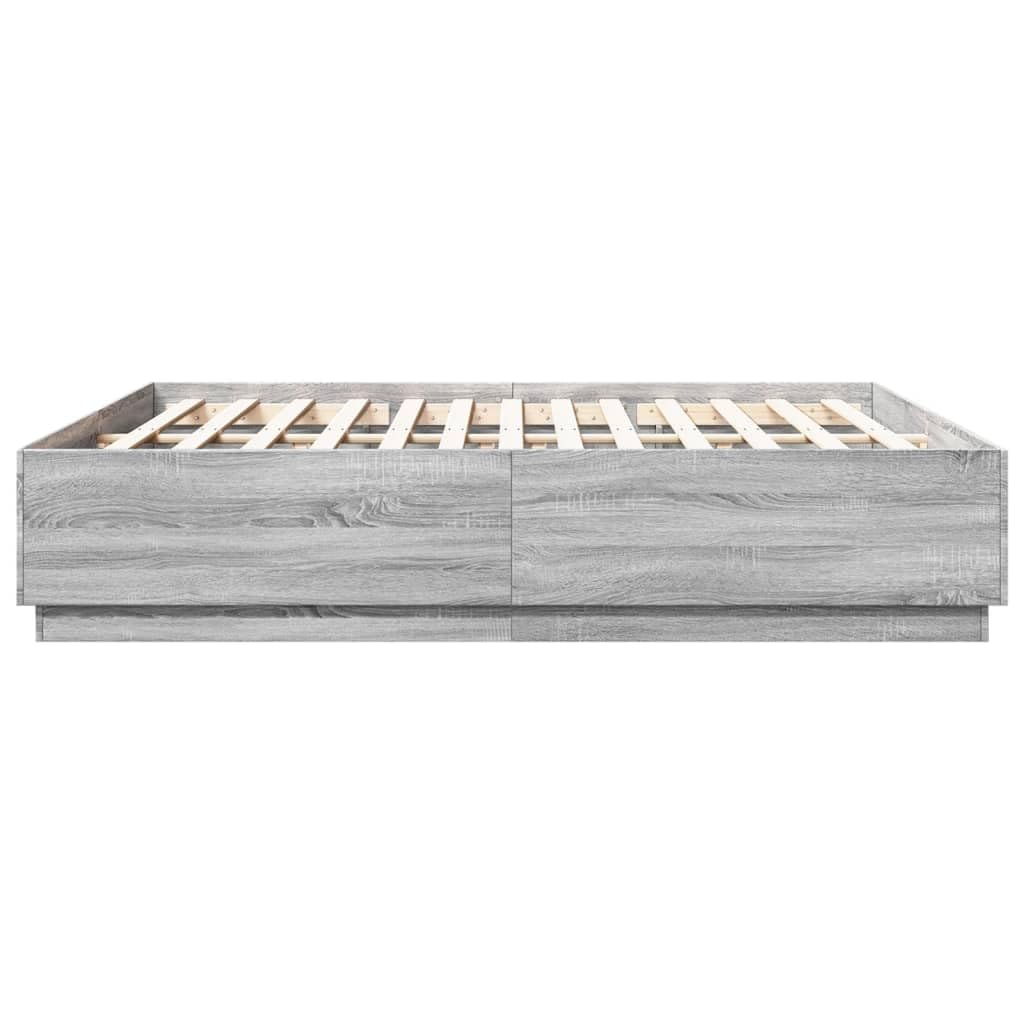 Holzbettrahmen, Holzwerkstoff, Modernes Bett mit Sperrholzlatten, Höhe 40 cm (180 x 200 cm)