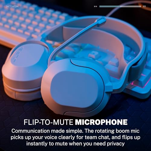 Image of JLab Nightfall Wireless Gaming Headset, Bluetooth 5.3, White