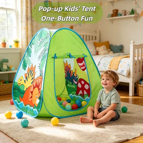 ROIWUIE Dinosaur Pop-Up Tent