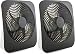 O2COOL Fin Treva 10-Inch Portable Desktop Air Circulation Battery Fan-2 Cooling Speeds-with AC Adapter, 2 Units, Pack