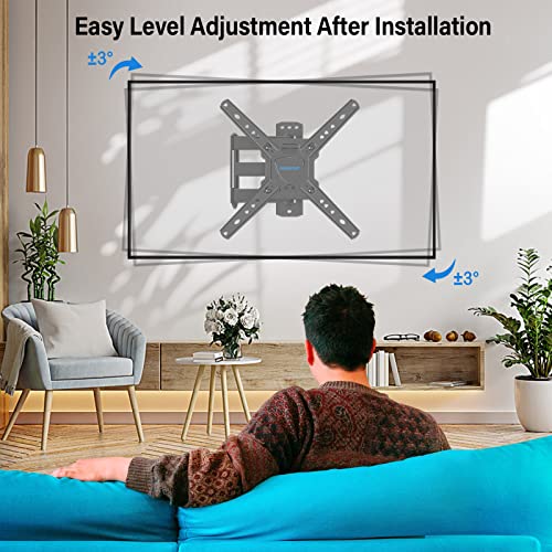 Mountup Full Motion Tv Wall Mount For Most 26-50 Inch Tvs, Max Vesa 300X300Mm Wall Mount Tv Bracket With Swivel Tilting Extension Level Adjustment For Led Lcd Flat Curved Tvs Up To 53 Lbs Mu0018 #TOP3
