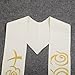 BLESSUME Priest Stole Chasuble Cope Vestments Clergy Cross Cloud-like Embroidery Stole