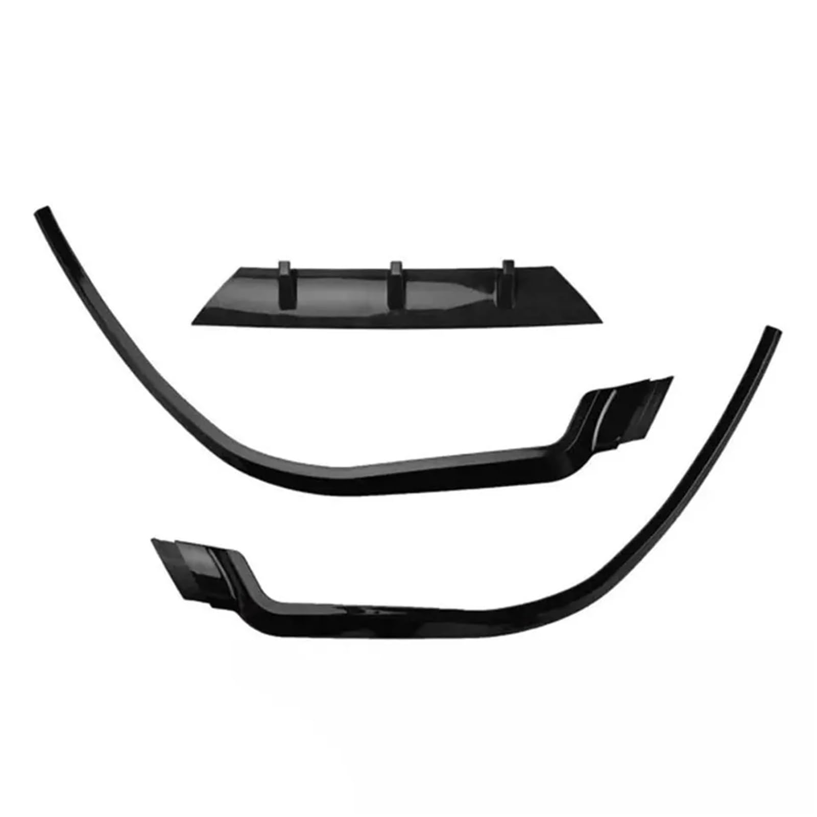 Uniwersalny przedni zderzak Spoiler Podbródek Spódnica Splitter Body Kit Zewnętrzna dekoracja przedłużająca Warga rozdzielacza zderzaka(A All Balck)
