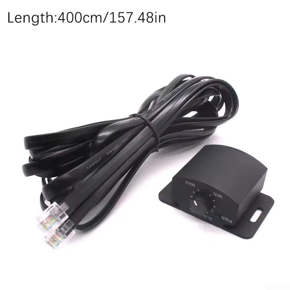 Jonikuper Car Audio Volume Remote Controller for Bass and Subwoofer Adjustment, Black PVC Bass Knob for In-Car Sound System Customization — view 8