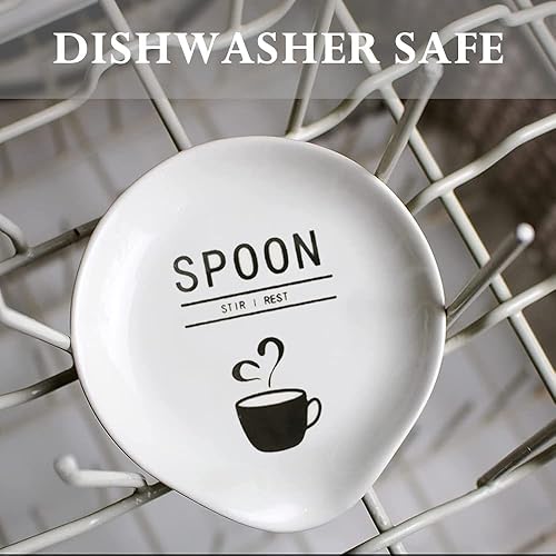 Miniatura 4 de Soporte para cuchara de café de cerámica, soporte para cuchara de café pequeña, decoración de estación de café, accesorios de barra de café, platos