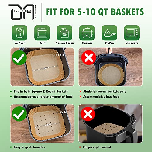 INGRAINED KITCHEN Disposable Air Fryer Paper Liners #TOP30