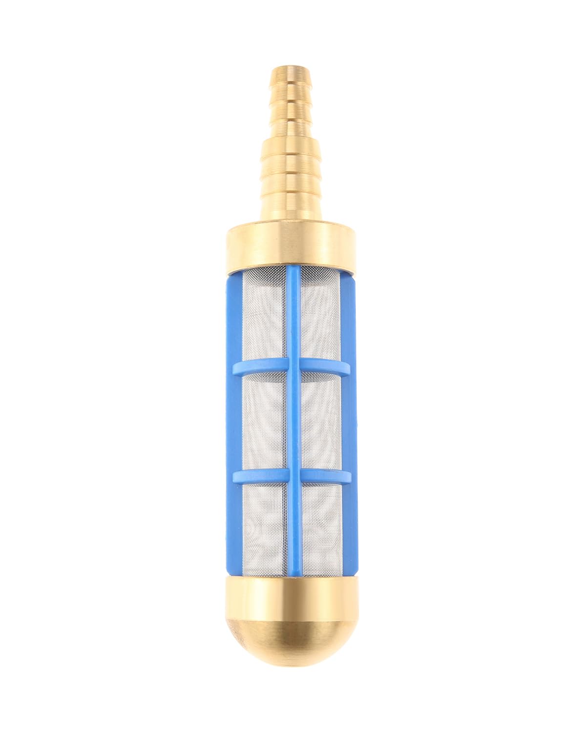 Hicello 3/4 Inch 1/2 Inch Hose Brass Suction Water Filter for Pressure Washer & Pump, Anti-Clog Long Mesh Pickup Strainer, Heavy Duty Tank/Bucket Use, Fits 15mm & 20mm Hose