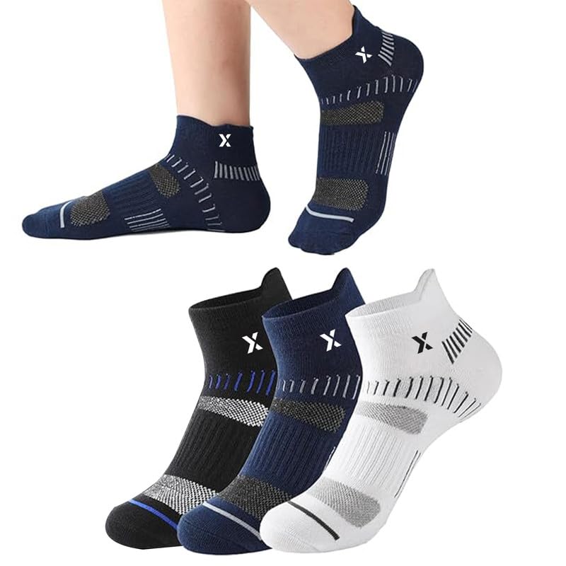 jemox Men's Premium Cotton Ankle Socks for Comfort and Durability, Breathable Soft Fabric, Mixed Colors, Durable and Long Lasting (5 Pairs)-picture-10