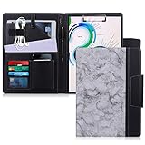 Toplive Portfolio Case Padfolio, Executive Business Document Organizer with Letter Size Clipboard, B