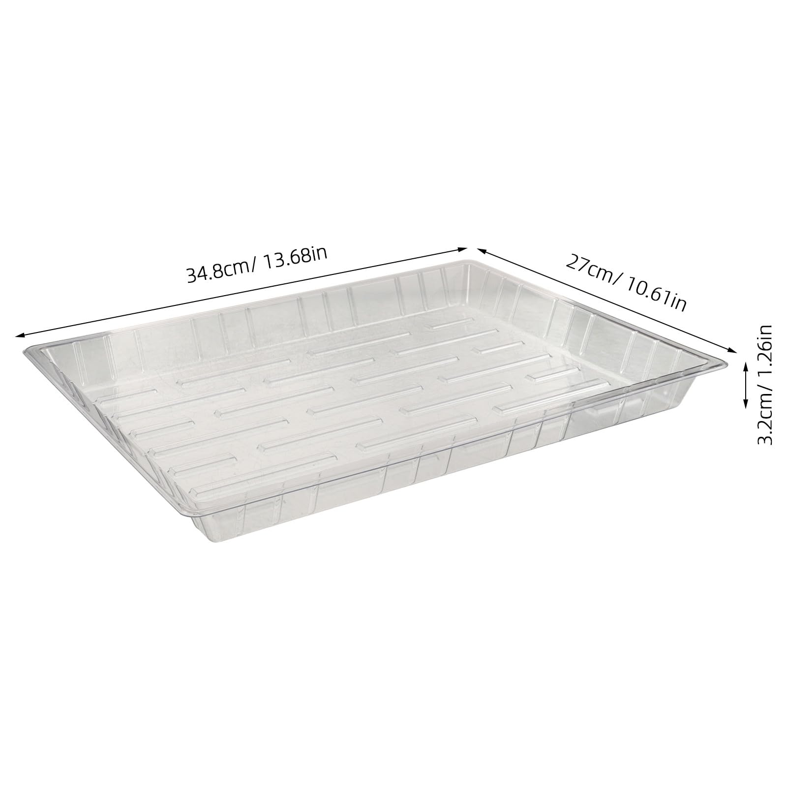 Lurrose 5 bandejas para semilleros, bandejas de propagación de Plantas de 1 | Bandeja de plástico para germinación y propagación de semillas para jardín, plantación, plántulas, tierra y horticultura hidr