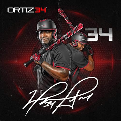 Ortiz34 Homerun Kids Tee Ball Set- David Ortiz 3-in-1 Aluminum Baseball Bat, Baseball, & Youth Baseball Glove Bundle (Made for Youth/Kids) (Volt) - Thumbnail 7