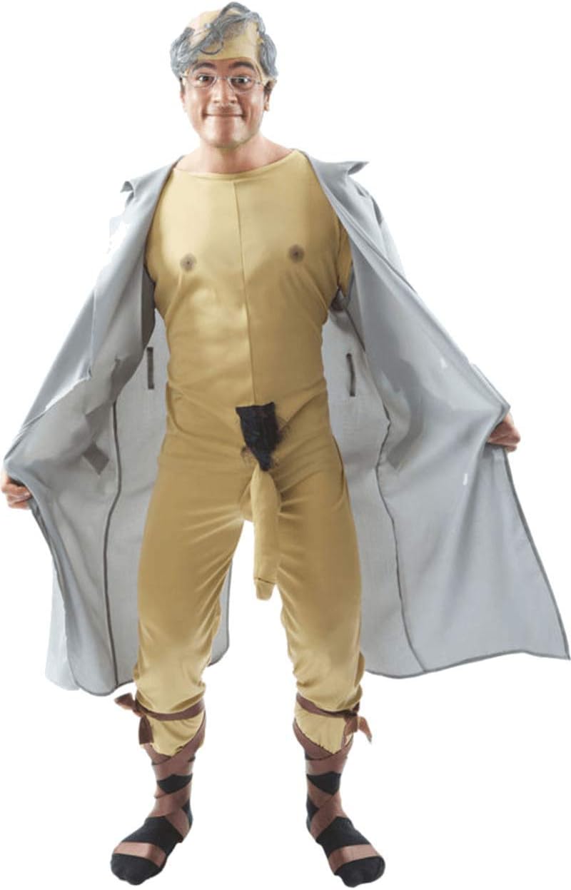 ORION COSTUMES Men's Dirty Old Man Flasher Rude Stag Do Fancy Dress Costume