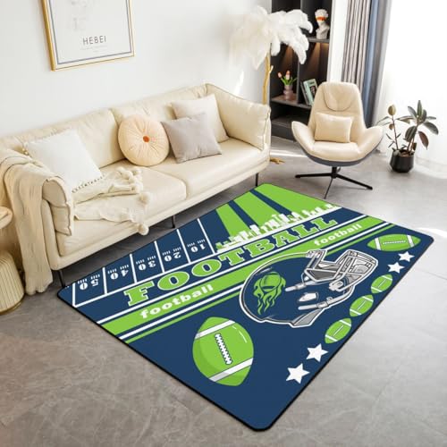 Feelyou Football Living Room Rug 3x5 Indoor Sports Carpet
