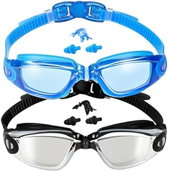 EverSport Swim Goggles Pack of 2 Swimming Goggles Anti Fog for Adult Men Women Youth Kids