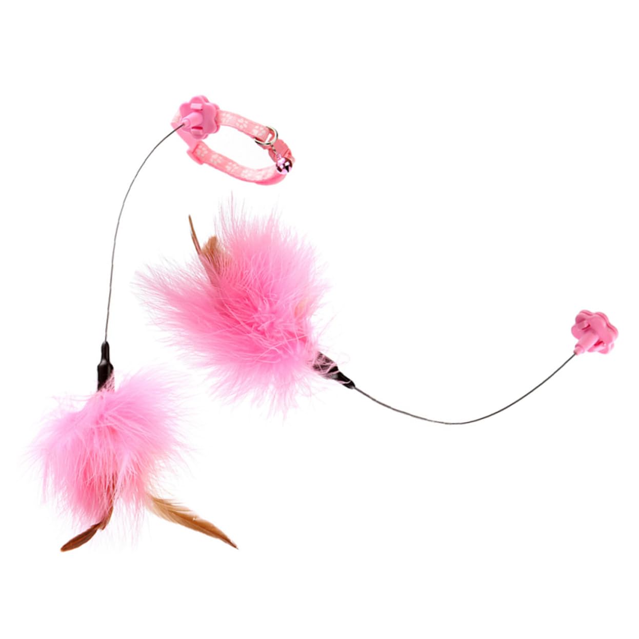 ERINGOGO 2pièces Jouet Plume pour Chat Jouet Interactif pour Chat Intérieur pour Chaton Stimule Instinct De Chasse
