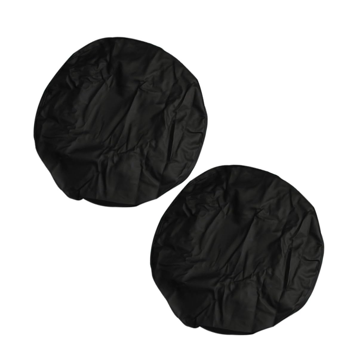 YARNOW 2 Pezzi Copriruota di Scorta in Pvc Nero, Copertura Ruota di Scorta da 15 Pollici per Camper e Rimorchio, Protegge da Detriti, per Auto e Rv