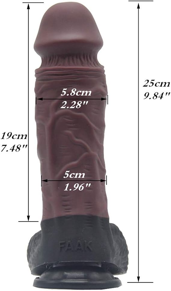 QWE Simulación De Silicona Falso Pene Extra Largo Pene ...