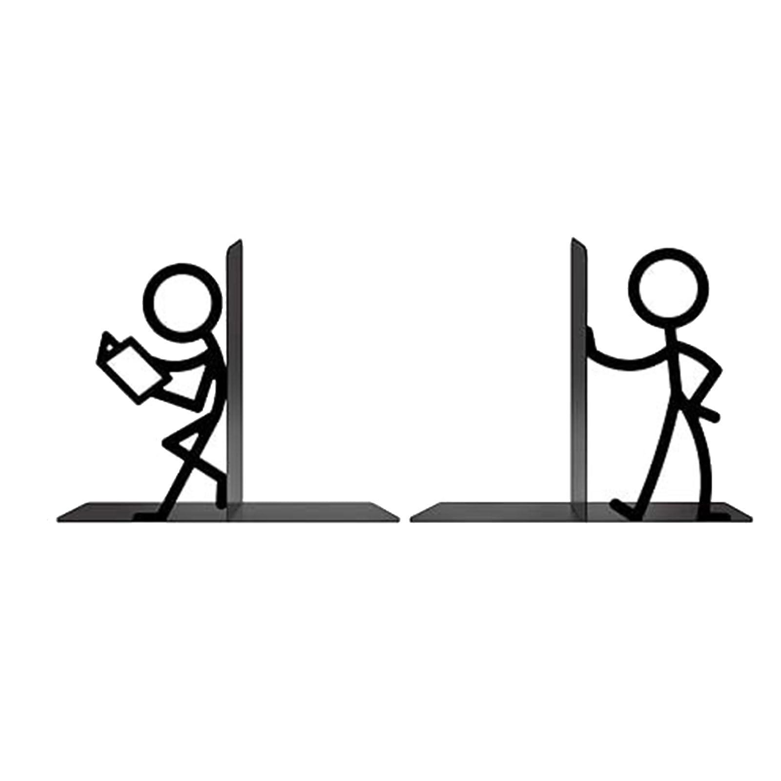 Mllepjdh F Robust Metal Bookends 2 Pieces Showcasing Un Drawing Art Or Bookshel Assistance Offices Bookends