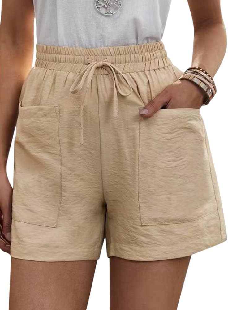 Short En Velours Côtelé Pour Femme – Taille Haute – Couleur Unie – Avec Poches – Décontracté été – Taille S à XL
