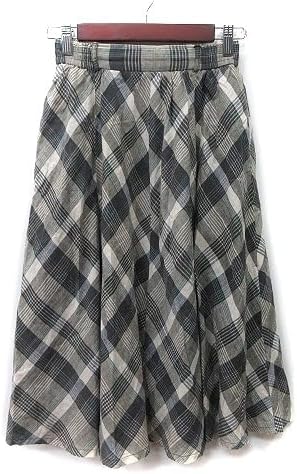 ルイシャンタン Lui Chantant フレアスカート ギャザー ロング チェック マルチカラー YI レディース