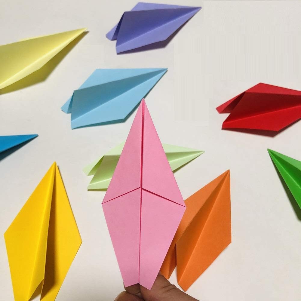 Generic Lot De 50 Petits Avions En Papier Origami Pré-faits Pliés Pour Cocktail, Gâteaux, Cupcakes (3,8 X 2,5 Cm