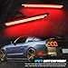RUXIFEY Smoked LED Side Marker Lights Rear Sidemarkers Compatible with 2015-2019 Ford Mustang Red - Pack of 2