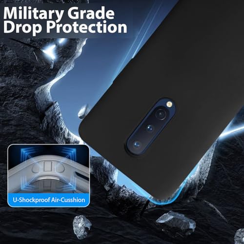 Image of LIRAMARK Liquid Silicone Soft Back Cover Case for OnePlus 8 /1+8 (Black)