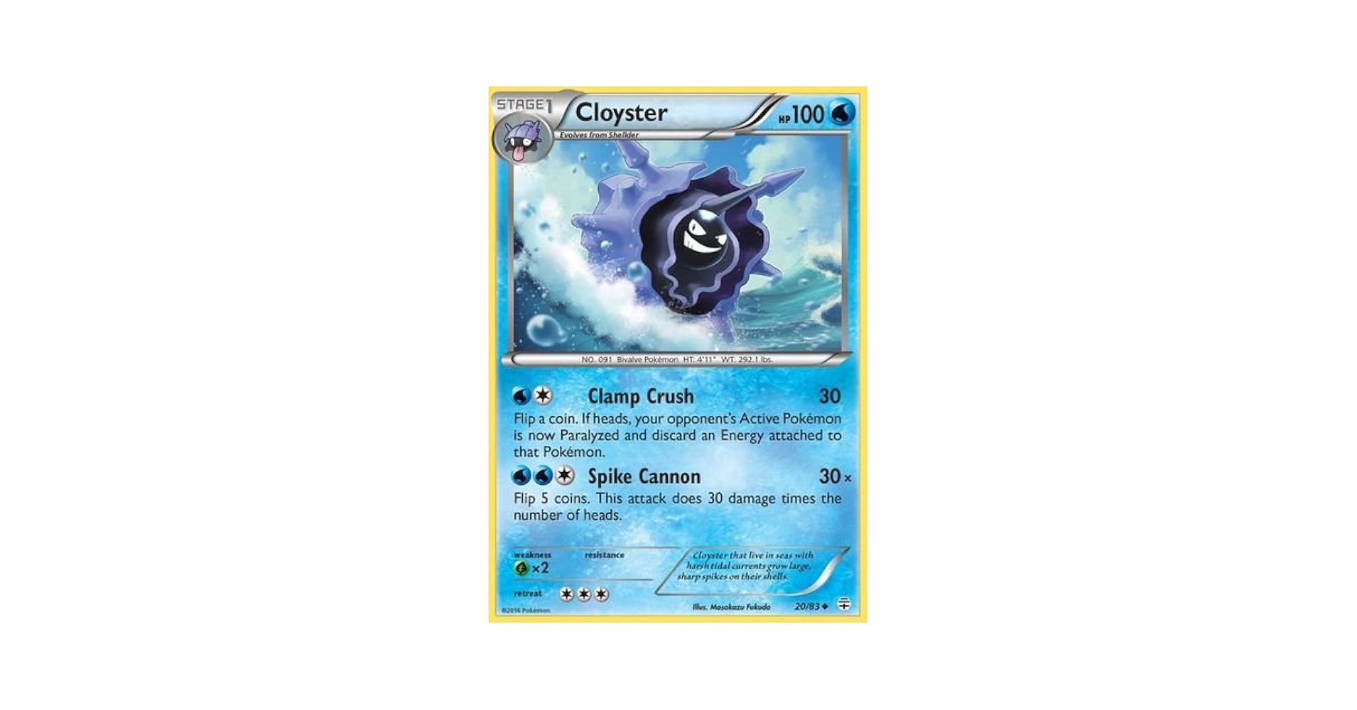 Amazon.com: Pokemon - Cloyster (20/83) - Generations : Toys