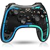 Switch Controller for Nintendo Switch 2/Switch 1/OLED/Lite, Replacement for Nintendo Switch Pro Controller Support PC & Android/iOS with Cool LED, Wireless Switch Controller with Turbo,Vibration