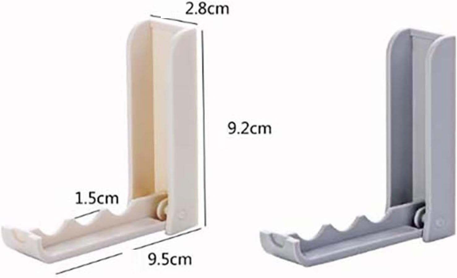 Wall Hook，Door Hook, Coat Hooks 4 Pcs Foldable Door Free Punching Hook Plastic Household Wall-Mounted Coat Rack Coat Hook Sticky Hook Yellow(White)